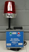 ND-4000BL Area Monitor with built-in red rotating warning light.
