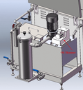 R420 Filtering system with oil skimmer