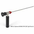 Modular Rigid Boroscope with rotatable sleeve, 4.4mm (0.175”) in diameter x 278mm (11.0”) working length – 0° DOV – Item 4.4x278-30 shown with optional with optional LHDLE LED light handle