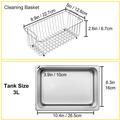 VH30D Ultrasonic TAM panel cleaning kit - Dimensions.