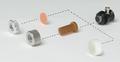 Olympus Protected Face Transducers (exploded view)
